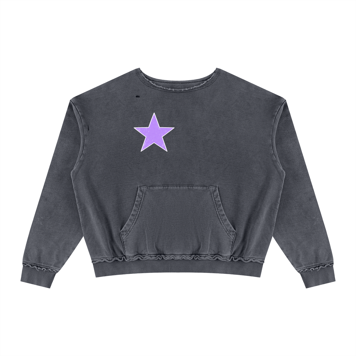 Unisex Raw Edge Crewneck Sweatshirt