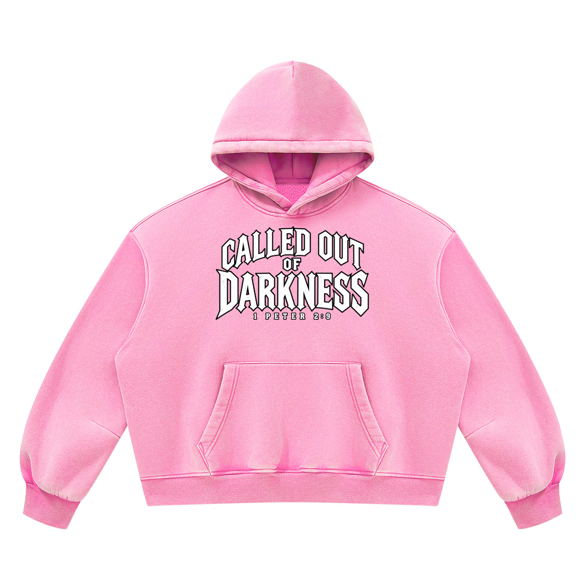 Unisex Vintage Wash Boxy Fleece Hoodie – Called | Kingdom Threads