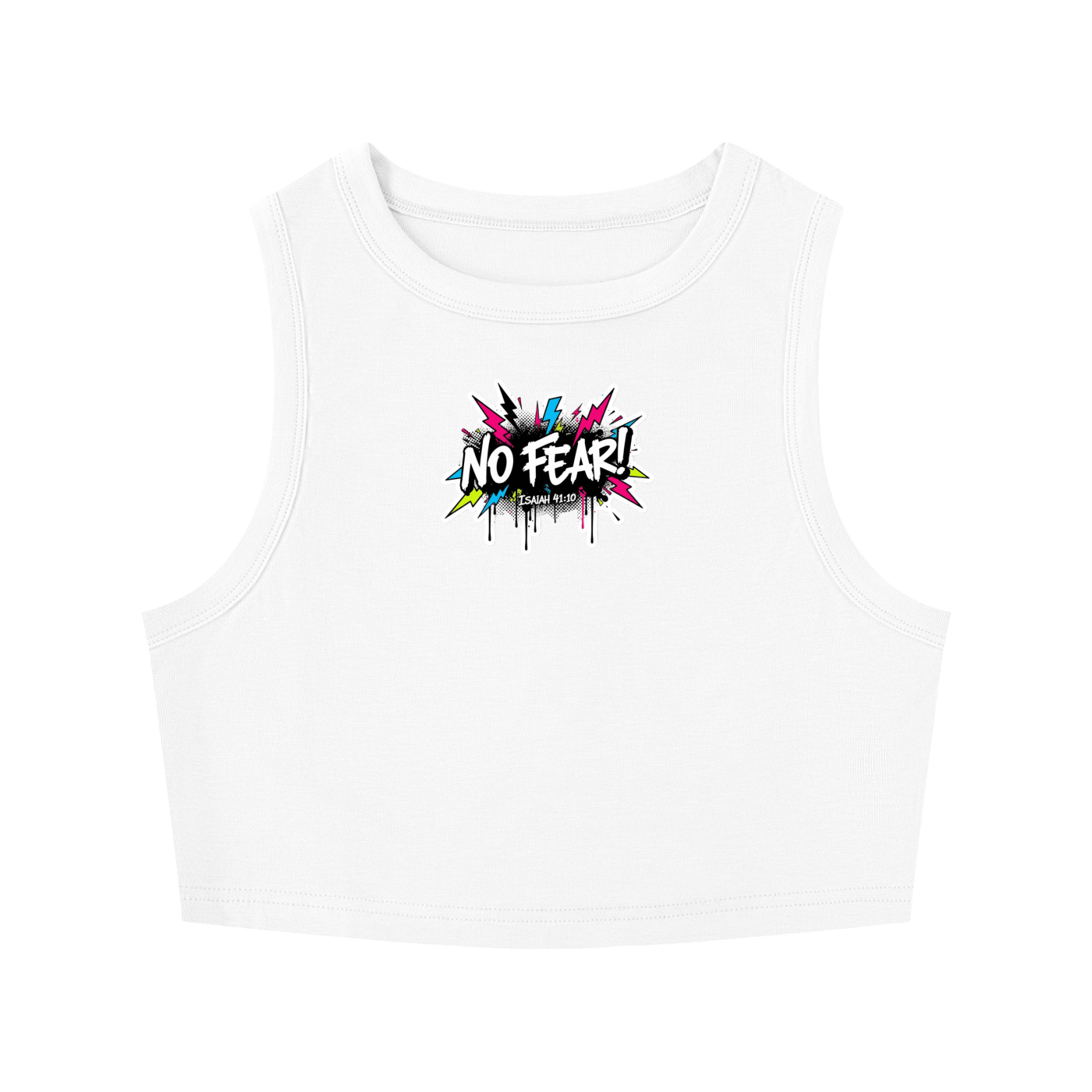 Women's Tight Crewneck Crop Tank Top No Fear