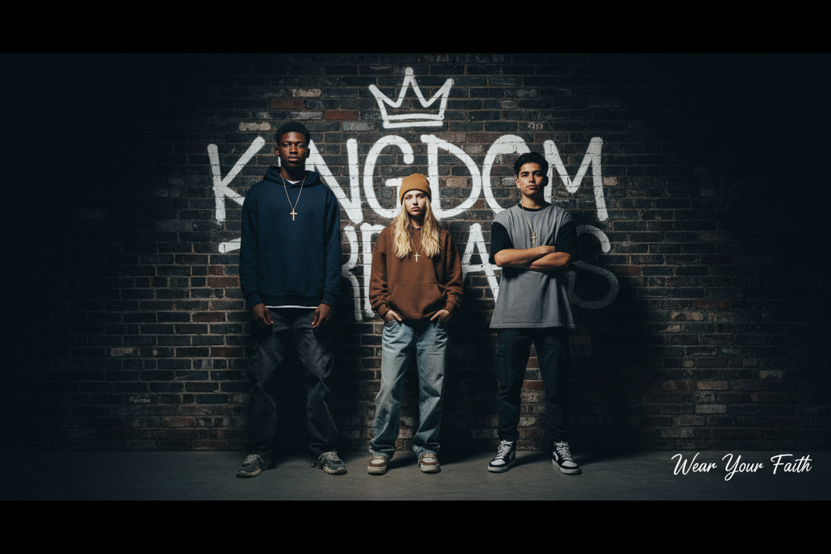 Kingdom Threads Banner - Three Person Fresh
